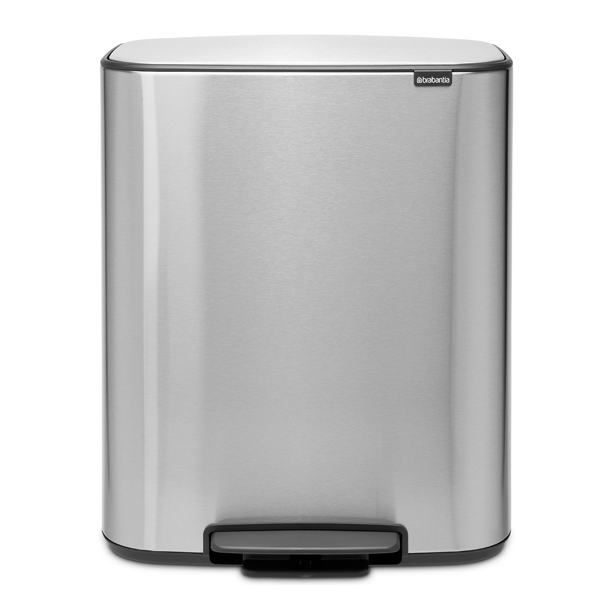 Balde do Lixo com Pedal para Reciclagem BO Pedal Bin - 2X30 L Aço-1