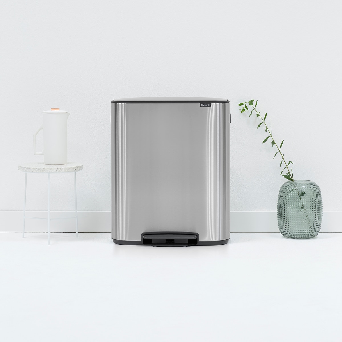 Balde do Lixo com Pedal para Reciclagem BO Pedal Bin - 2X30 L Aço-11
