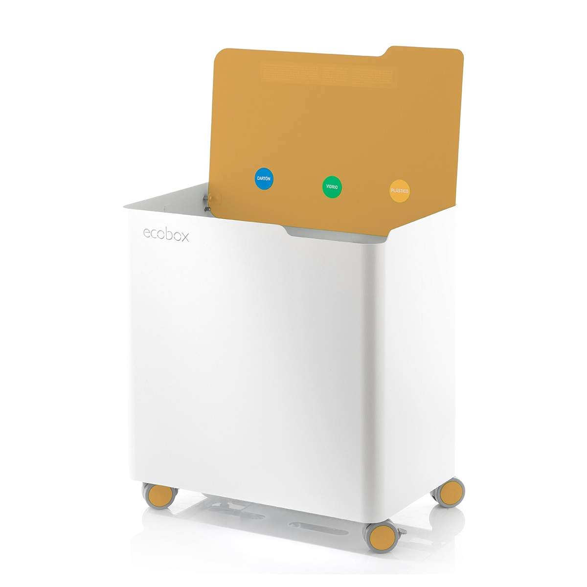 Balde do Lixo para Reciclagem Ecobox Mostarda-2