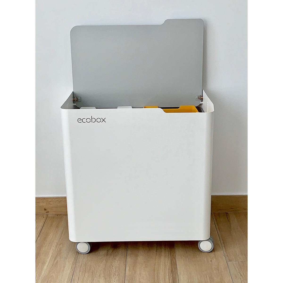 Balde do Lixo para Reciclagem Eco Box Top Cinzento-2
