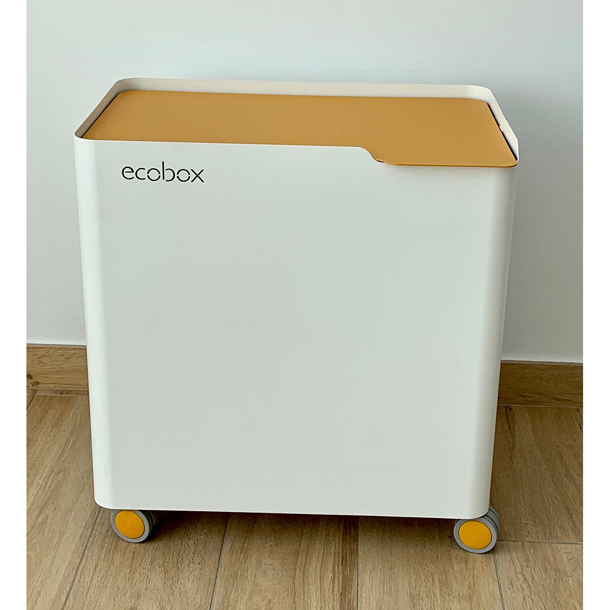 Balde do Lixo para Reciclagem Eco Box Top Mostarda-2