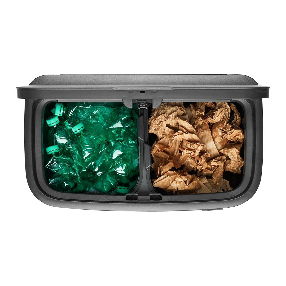Balde do Lixo para Reciclagem Bo Touch Bin - 2X30 L Verde-3