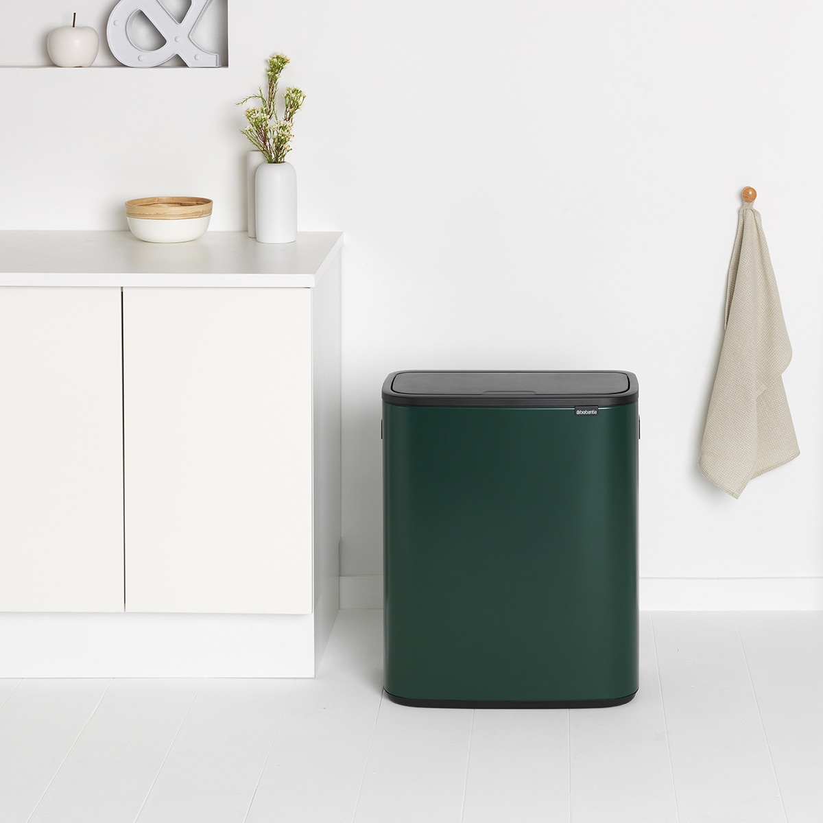 Balde do Lixo para Reciclagem Bo Touch Bin - 2X30 L Verde-8