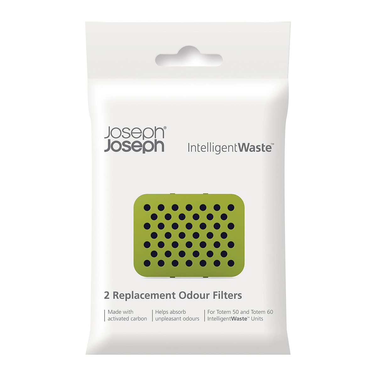 Conjunto de 2 filtros anti-odor para balde de lixo Preto-6