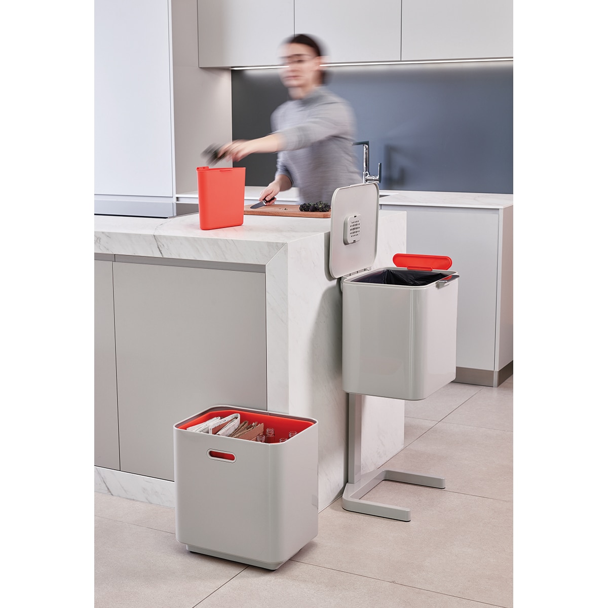 Balde do Lixo 60 L Totem Max Pedra-15