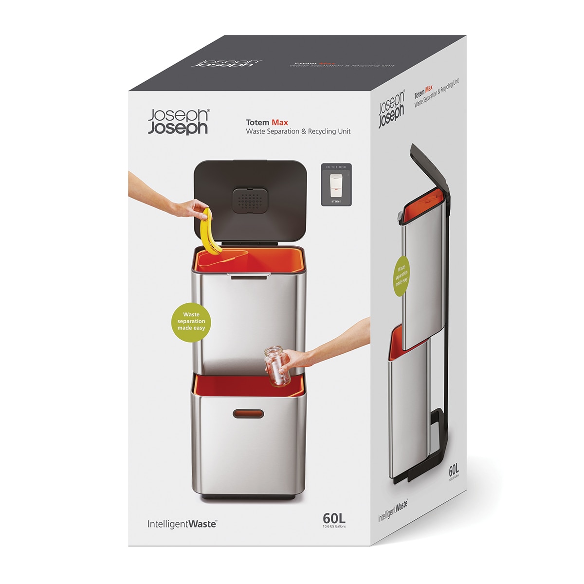 Balde do Lixo 60 L Totem Max Pedra-20