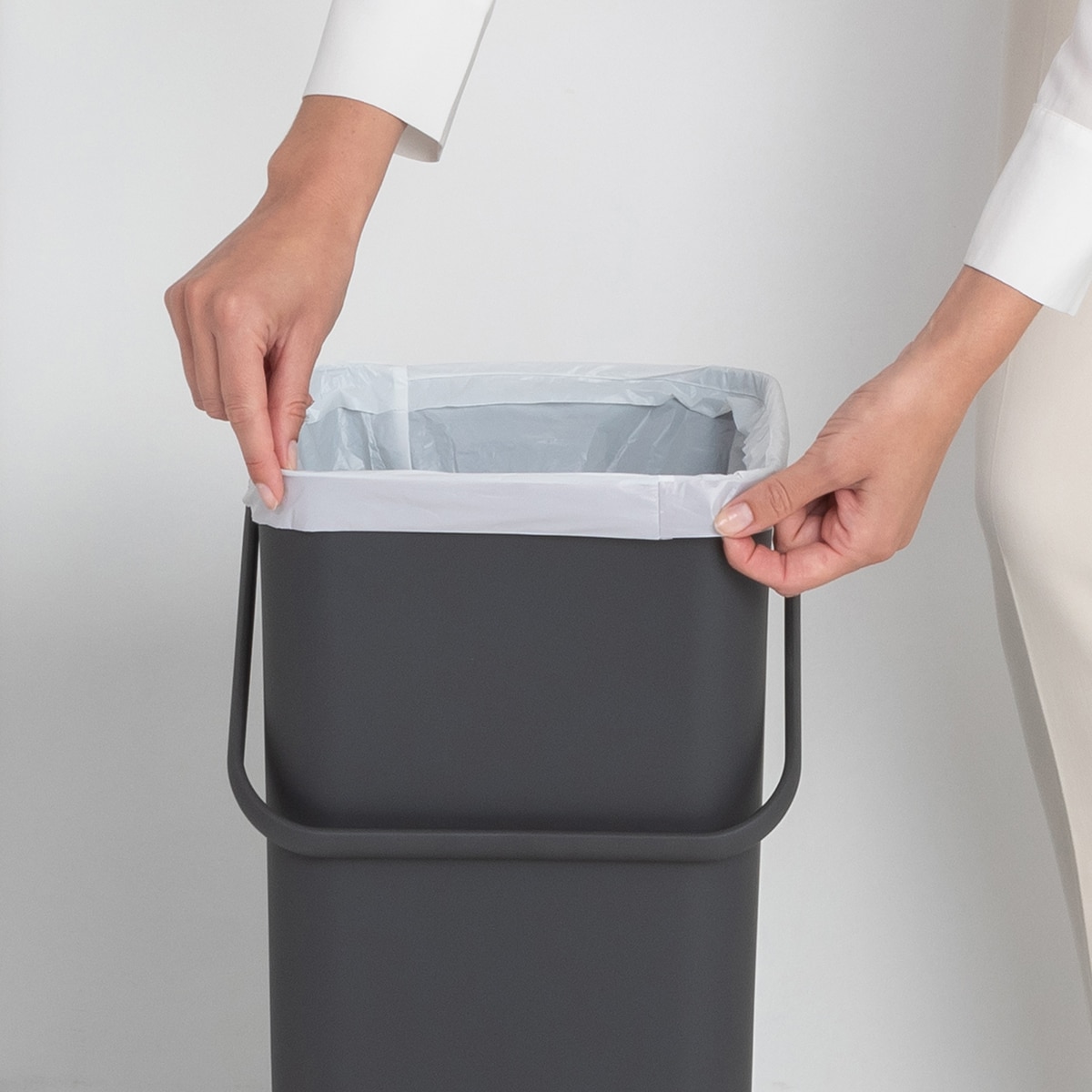 Cubo de basura para reciclar Sort&Go 40L Brabantia - Verde oscuro Gris-8