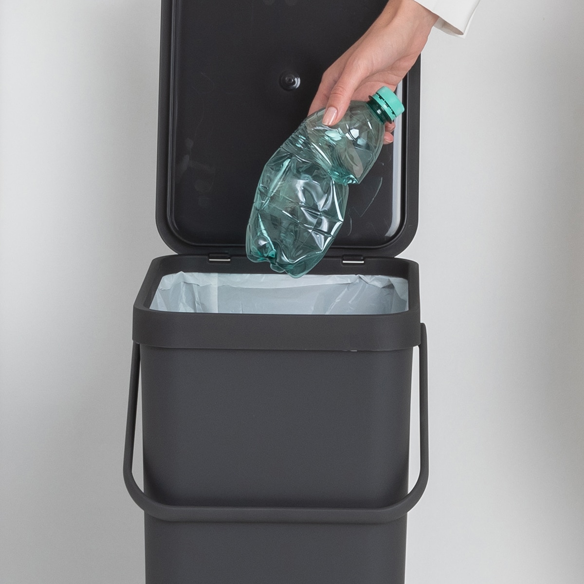 Cubo de basura para reciclar Sort&Go 40L Brabantia - Verde oscuro Gris-12