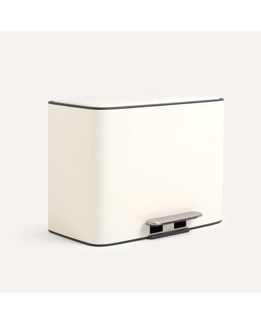 Cubo de basura con pedal 3x11,5 L El Corte Inglés - Blanco Blanco-2