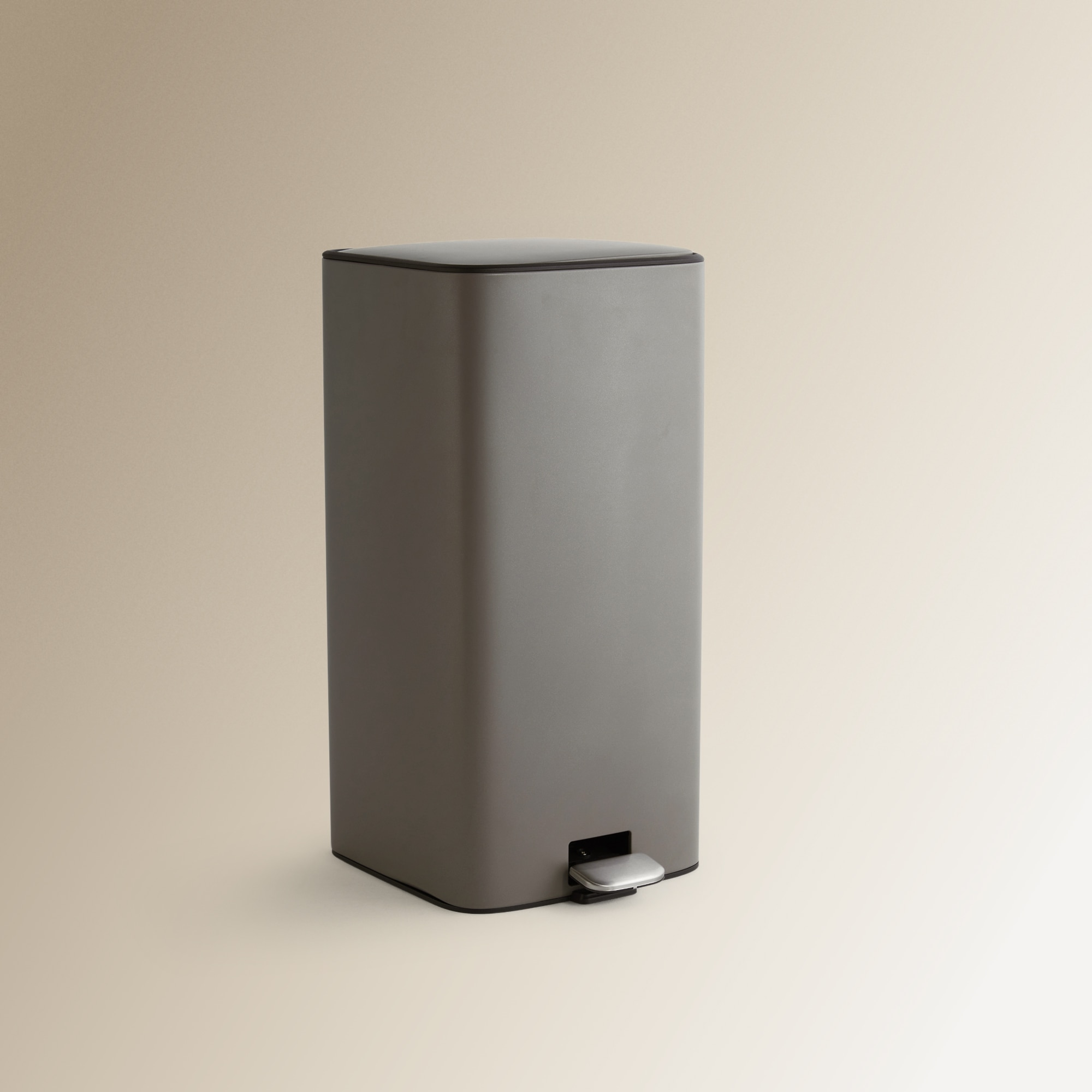 Balde do Lixo com Pedal - 28 L Prata-2