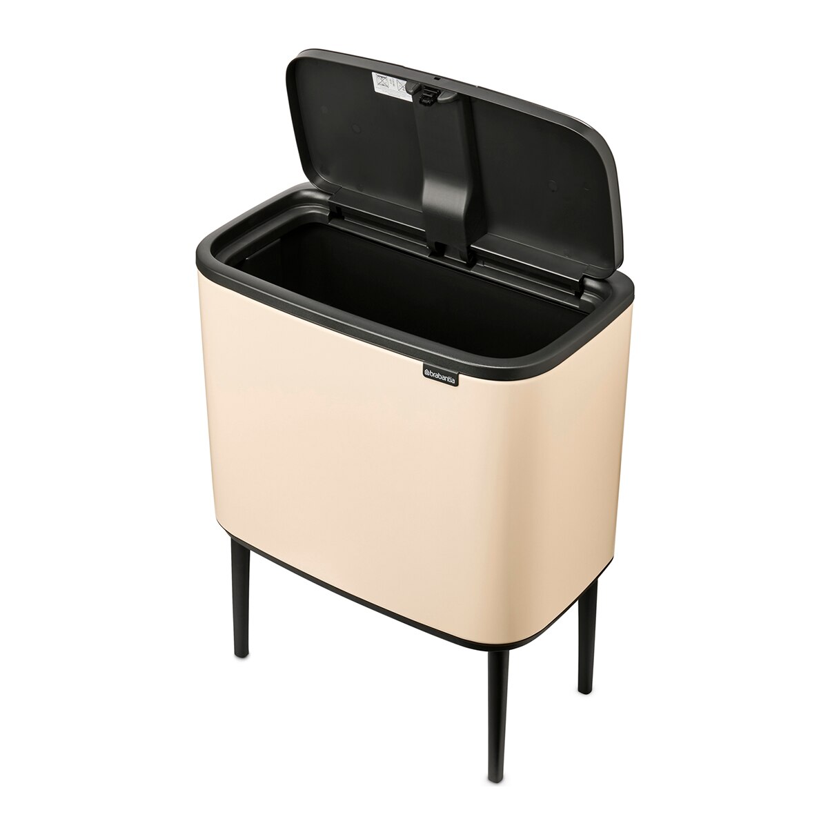 Cubo de basura para reciclar BO Touch Bin 11 + 23 L Brabantia - Beige Beige-2