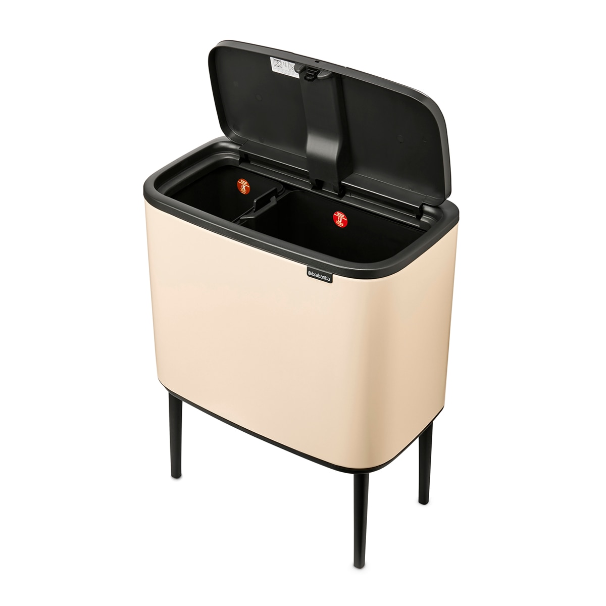 Cubo de basura para reciclar BO Touch Bin 11 + 23 L Brabantia - Beige Beige-6