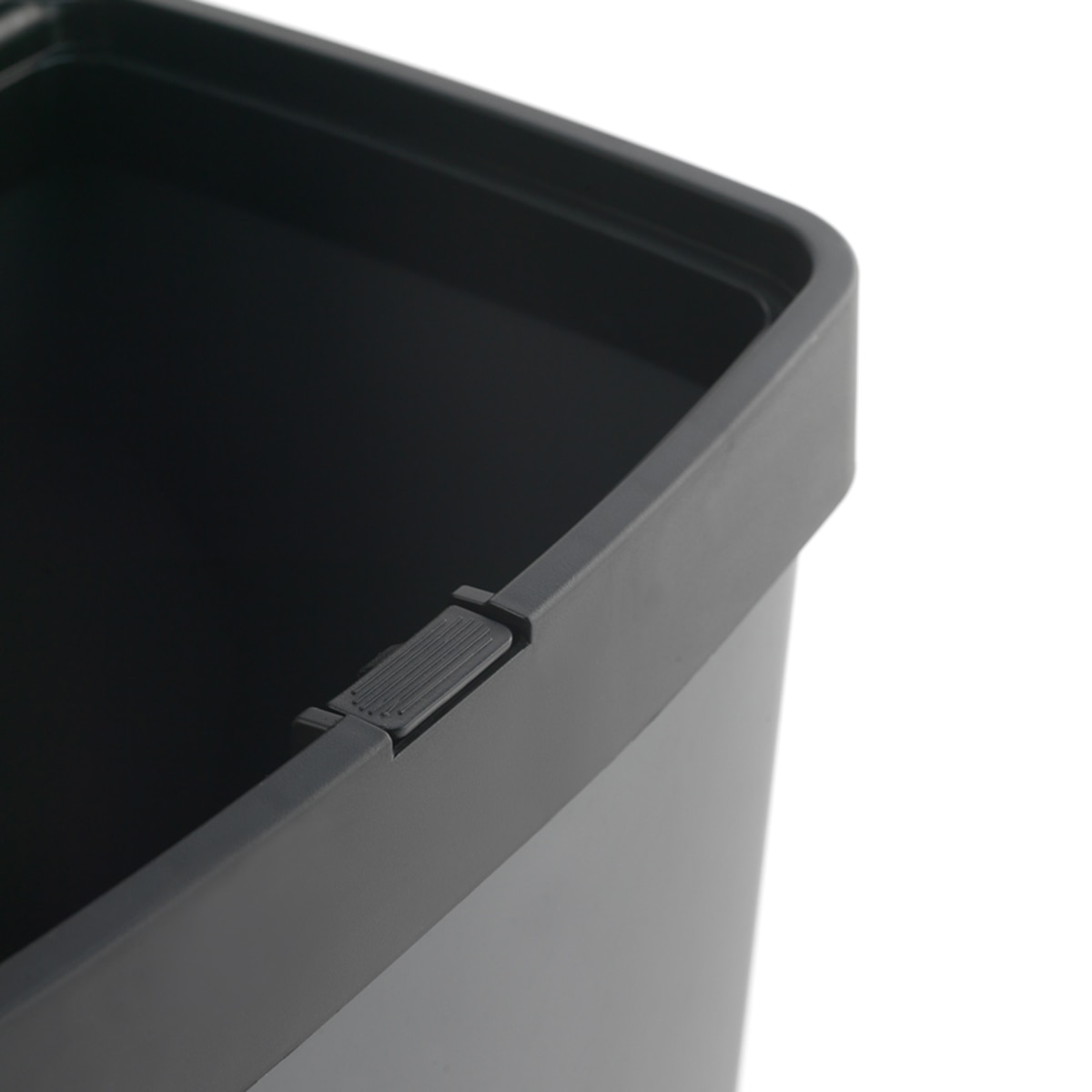 Cubo de reciclaje de plástico reciclado 70 L Campos Gris-5