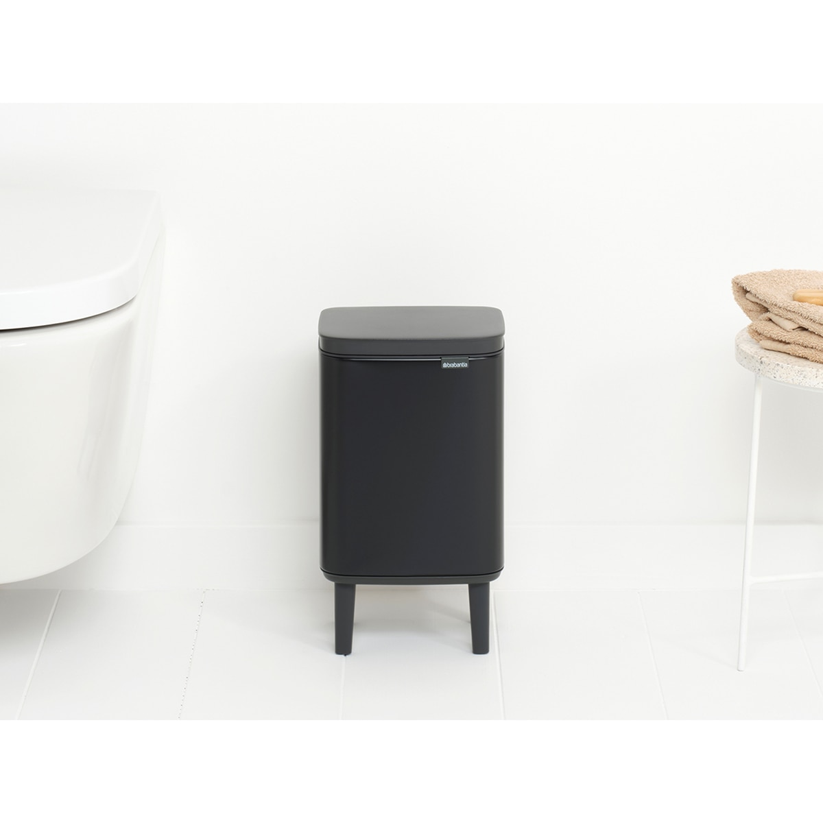 Cubo de baño Bo Hi Brabantia - Negro mate 4 litros Negro mate-10