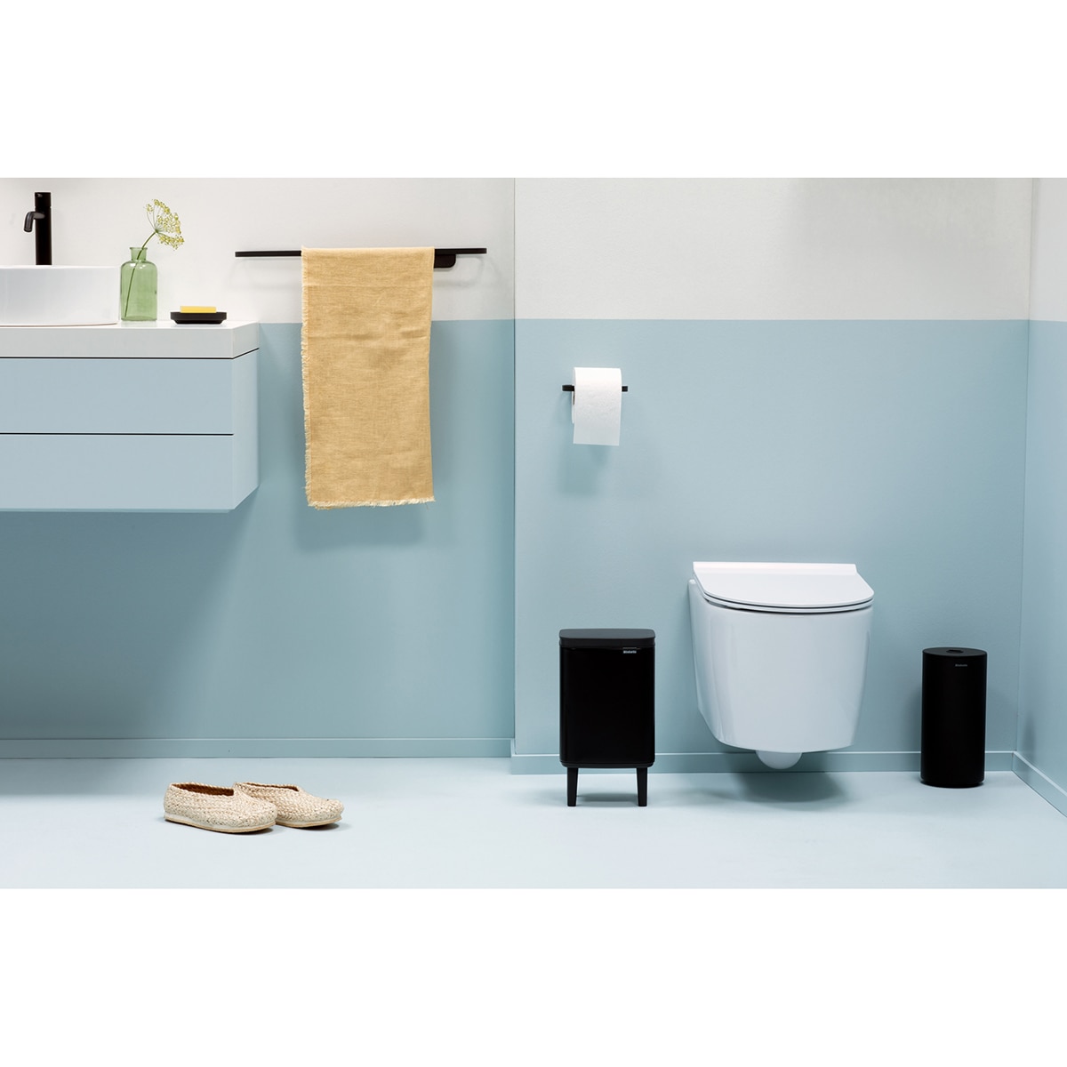 Cubo de baño Bo Hi Brabantia - Negro mate 4 litros Negro mate-11
