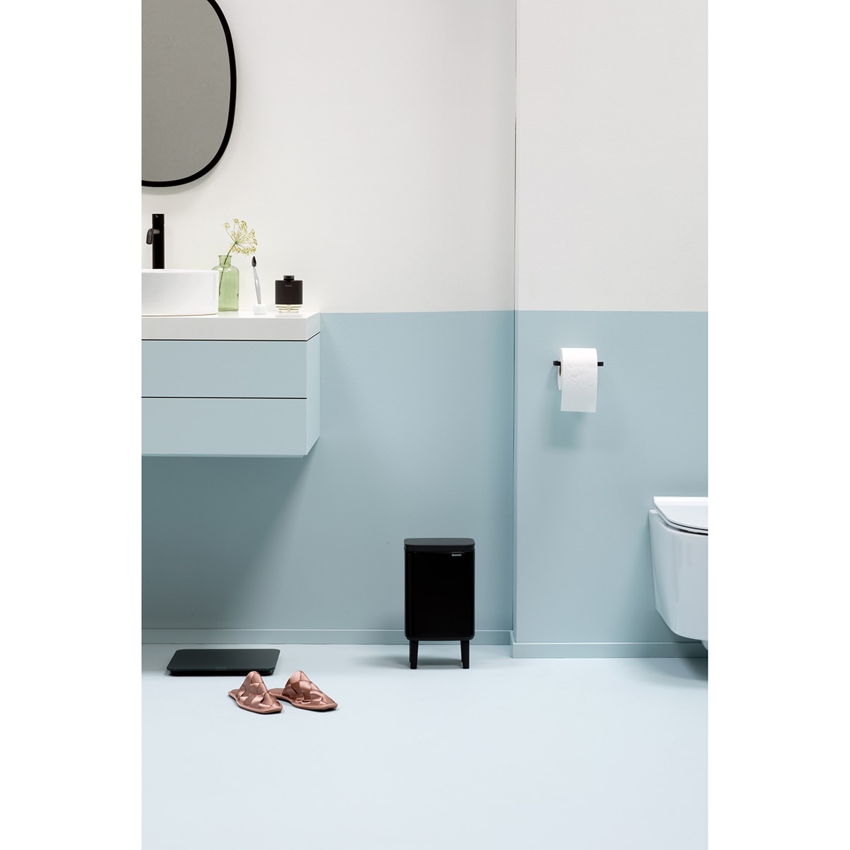 Cubo de baño Bo Hi Brabantia - Negro mate 4 litros Negro mate-13