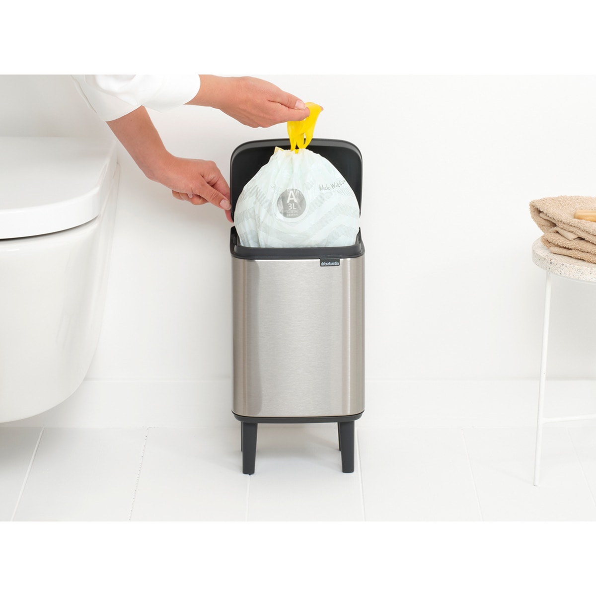 Cubo de baño Bo Hi Brabantia - Acero mate 7 litros Acero mate-8