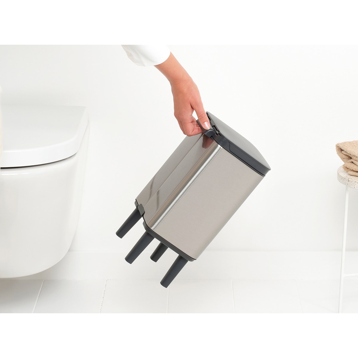 Cubo de baño Bo Hi Brabantia - Acero mate 7 litros Acero mate-9