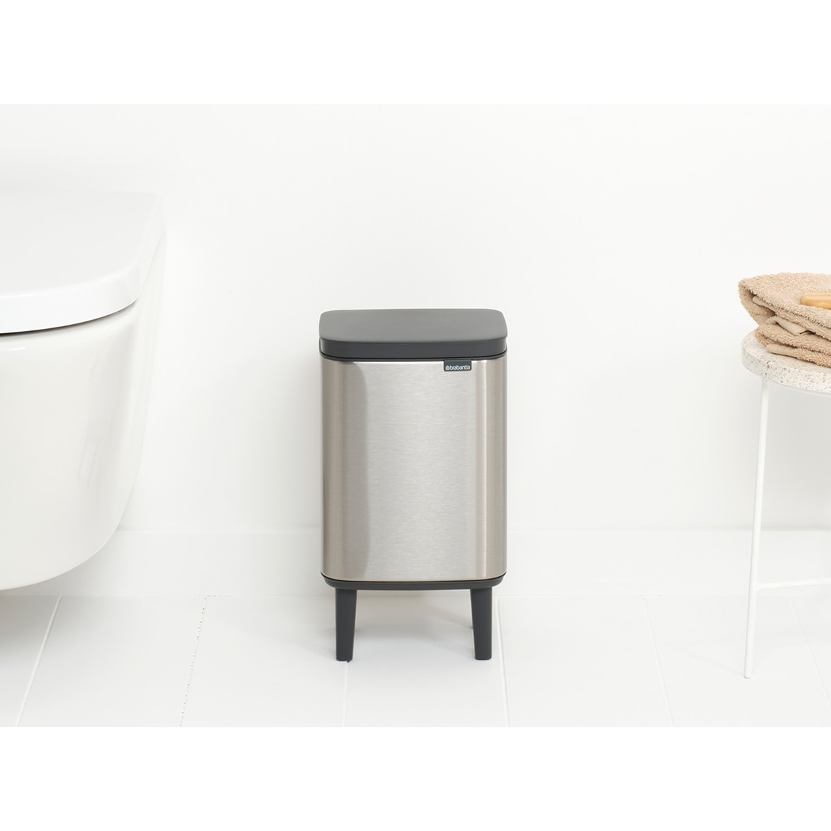 Cubo de baño Bo Hi Brabantia - Acero mate 7 litros Acero mate-10