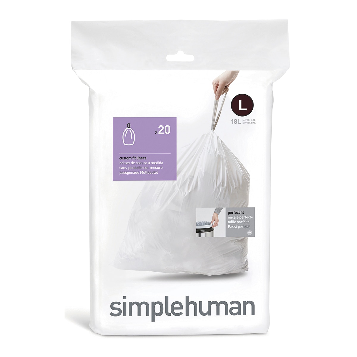 Imagem 0 de 20 Sacos de Lixo L - 18-20 L