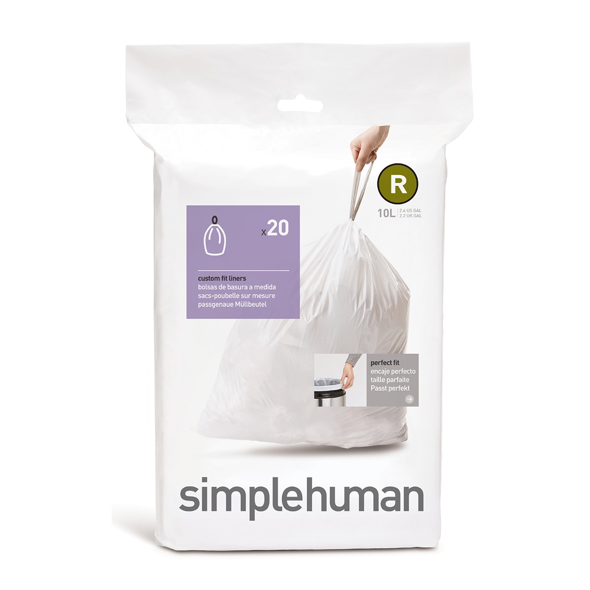 Imagem 0 de 20 Sacos de Lixo R - 10 L