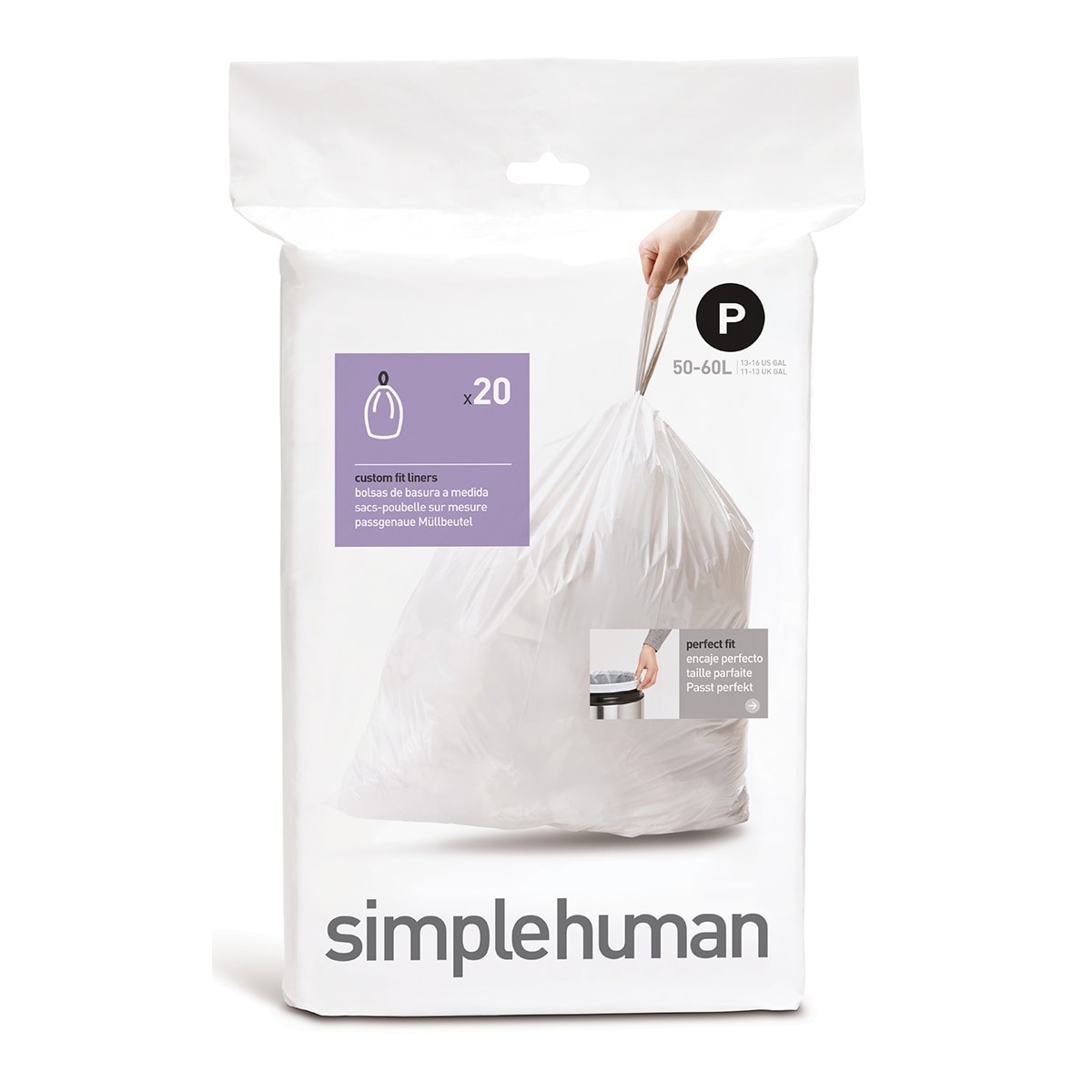 Imagem 0 de 20 Sacos de Lixo P - 50-60 L