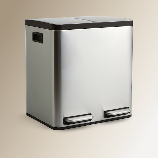 Imagen 0 de Cubo de basura con pedal 2 x 15 L Recicla Inox El Corte Inglés