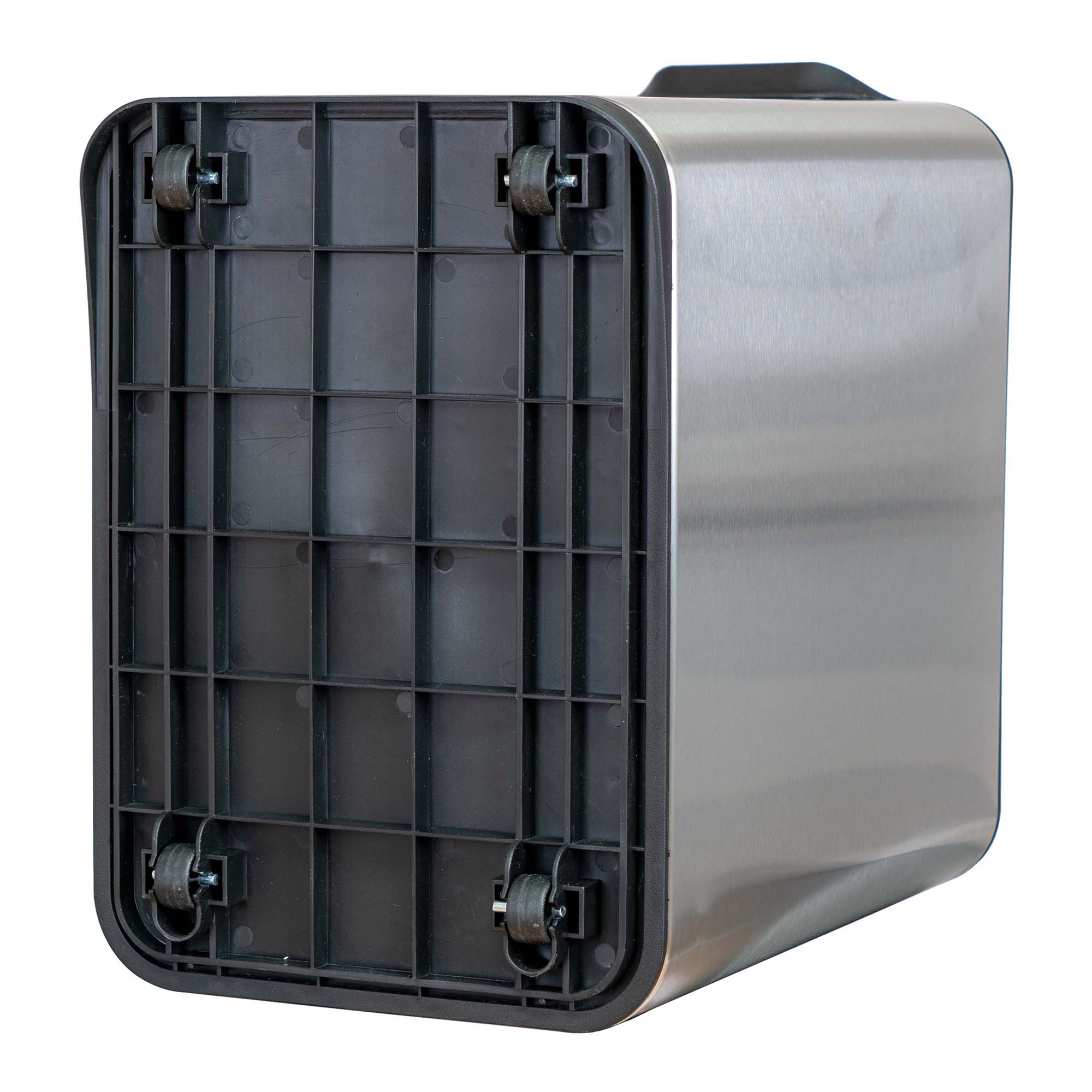 Cubo de basura 60 L con 3 compartimentos Mueble 3 Duett - Acero Acero-3