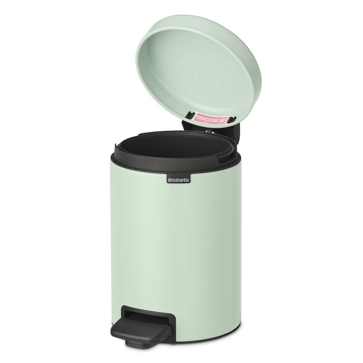 Balde do Lixo de Casa de Banho com Pedal Newicon 3 L Verde Jade-3