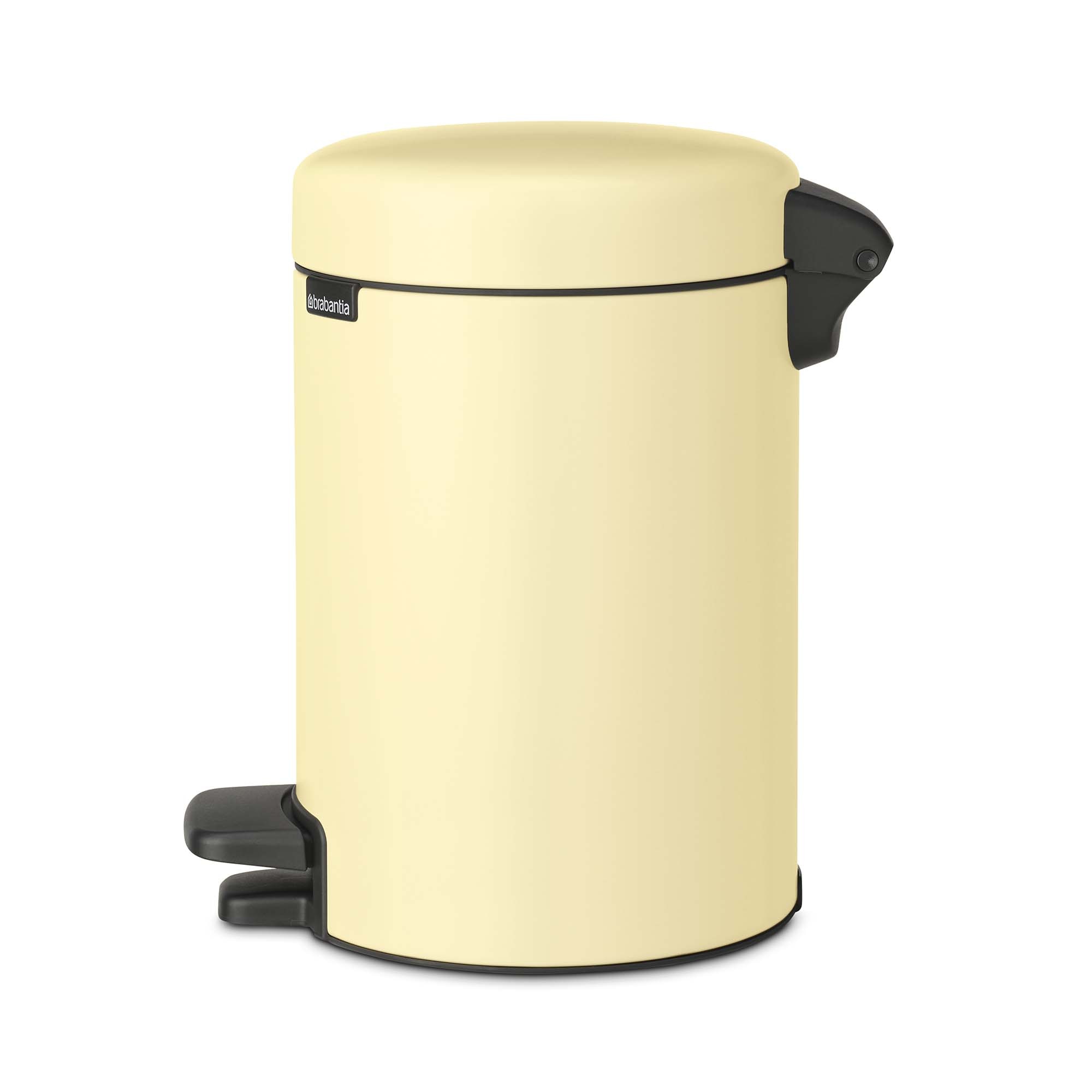 Balde do Lixo de Casa de Banho com Pedal Newicon 3 L Amarelo-pálido-4