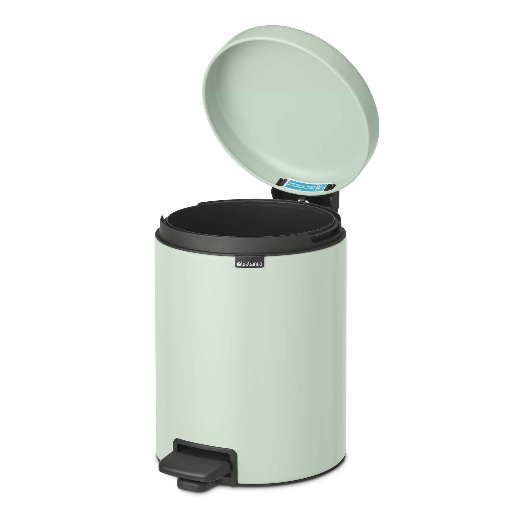 Balde do Lixo de Casa de Banho com Pedal Newicon 5 L Verde Jade-2