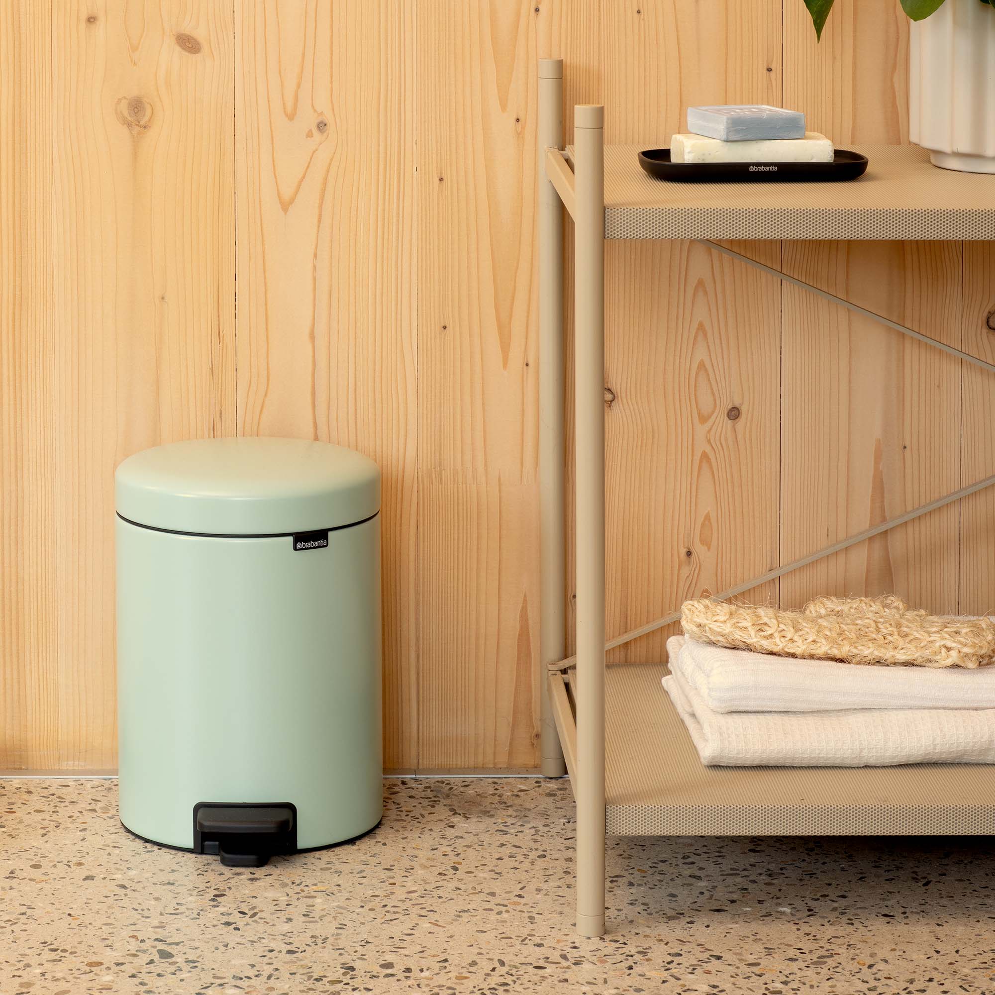 Balde do Lixo de Casa de Banho com Pedal Newicon 5 L Verde Jade-7