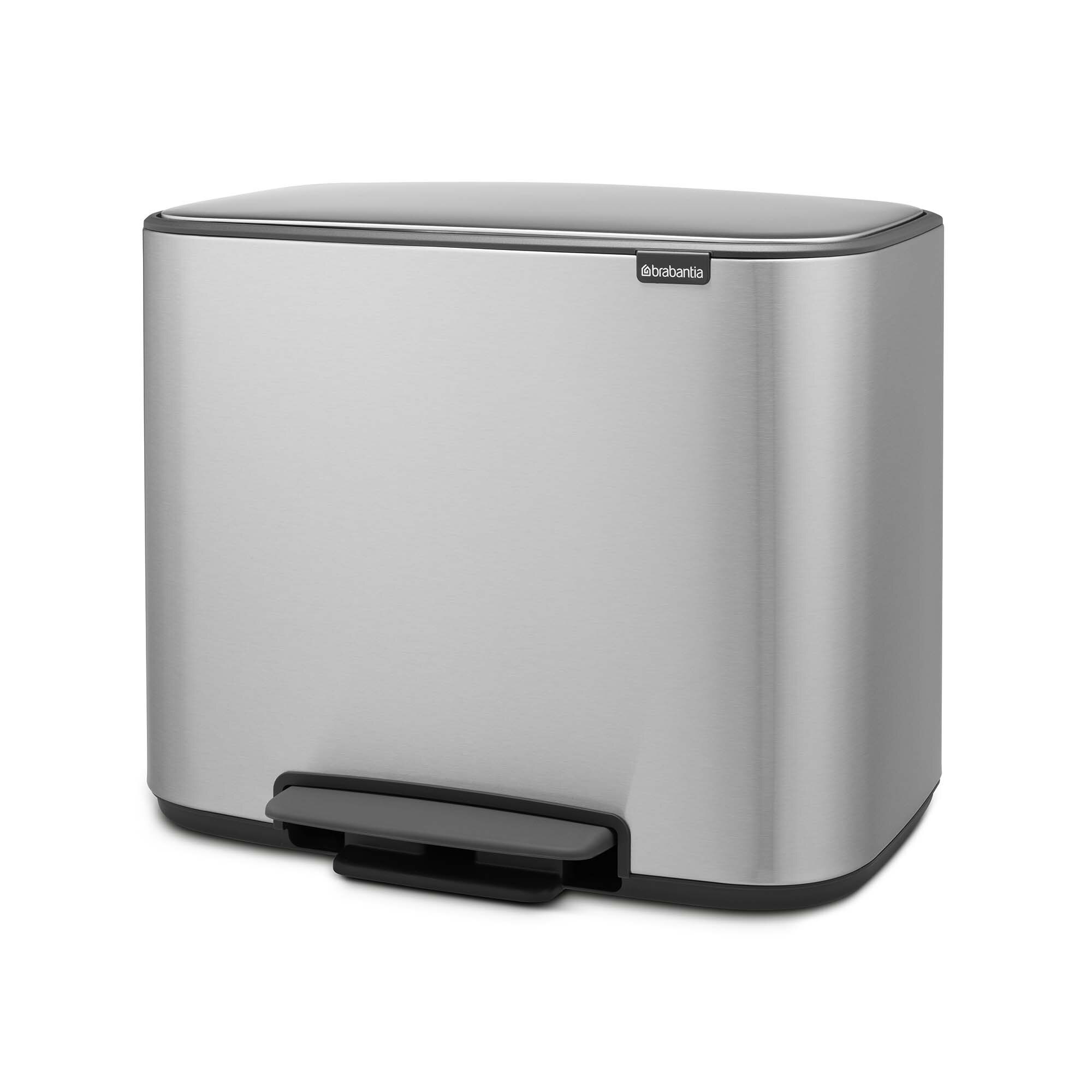 Balde do Lixo com Pedal para Reciclagem BO - 3X11 L Aço-3