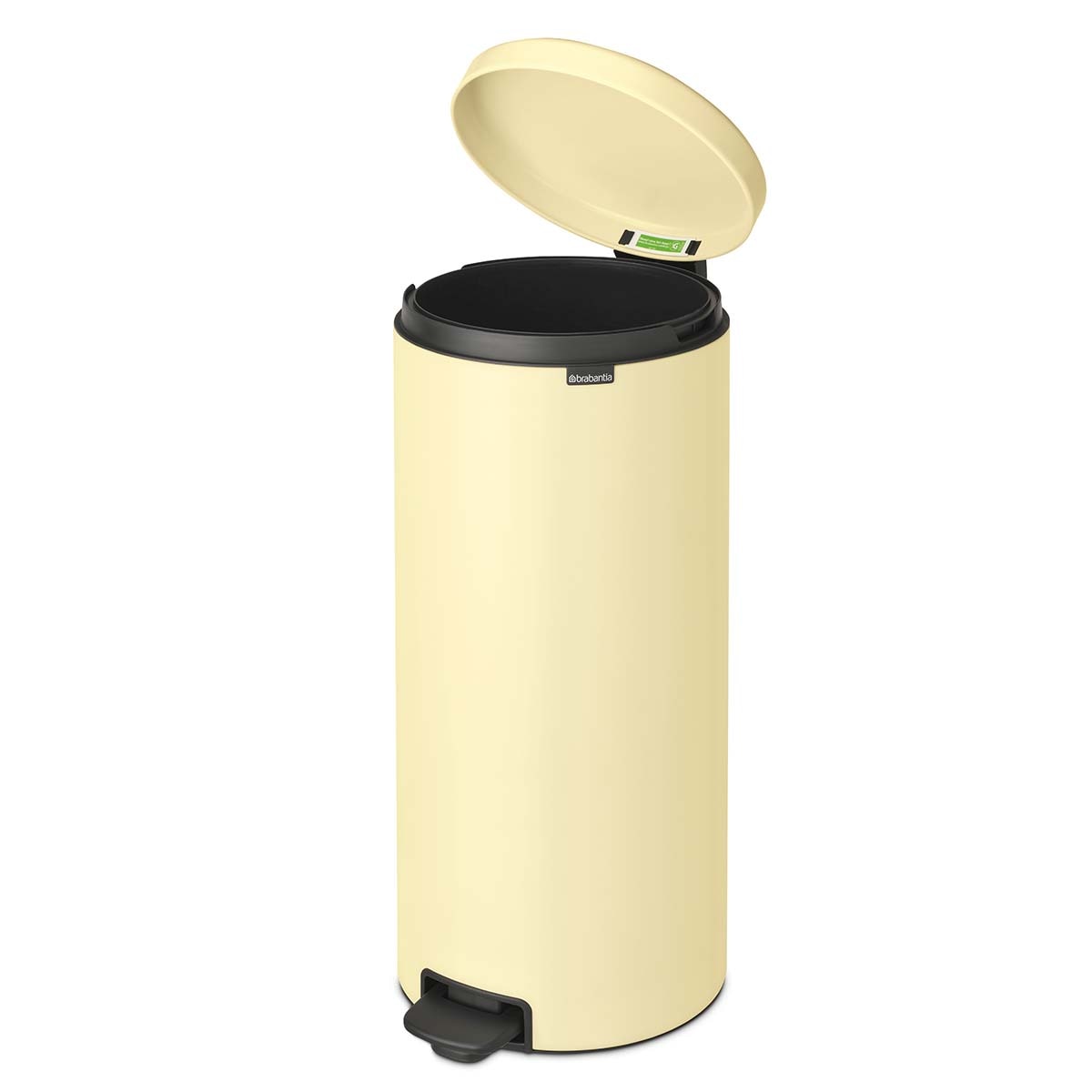 NewIcon Balde com Pedal, 30 L Amarelo-pálido-3
