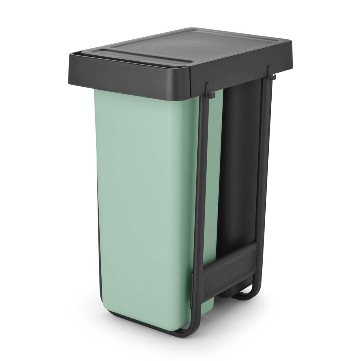 Balde do Lixo Integrado para Reciclagem Sort&Go - 2X30 L Cinzento-escuro-4