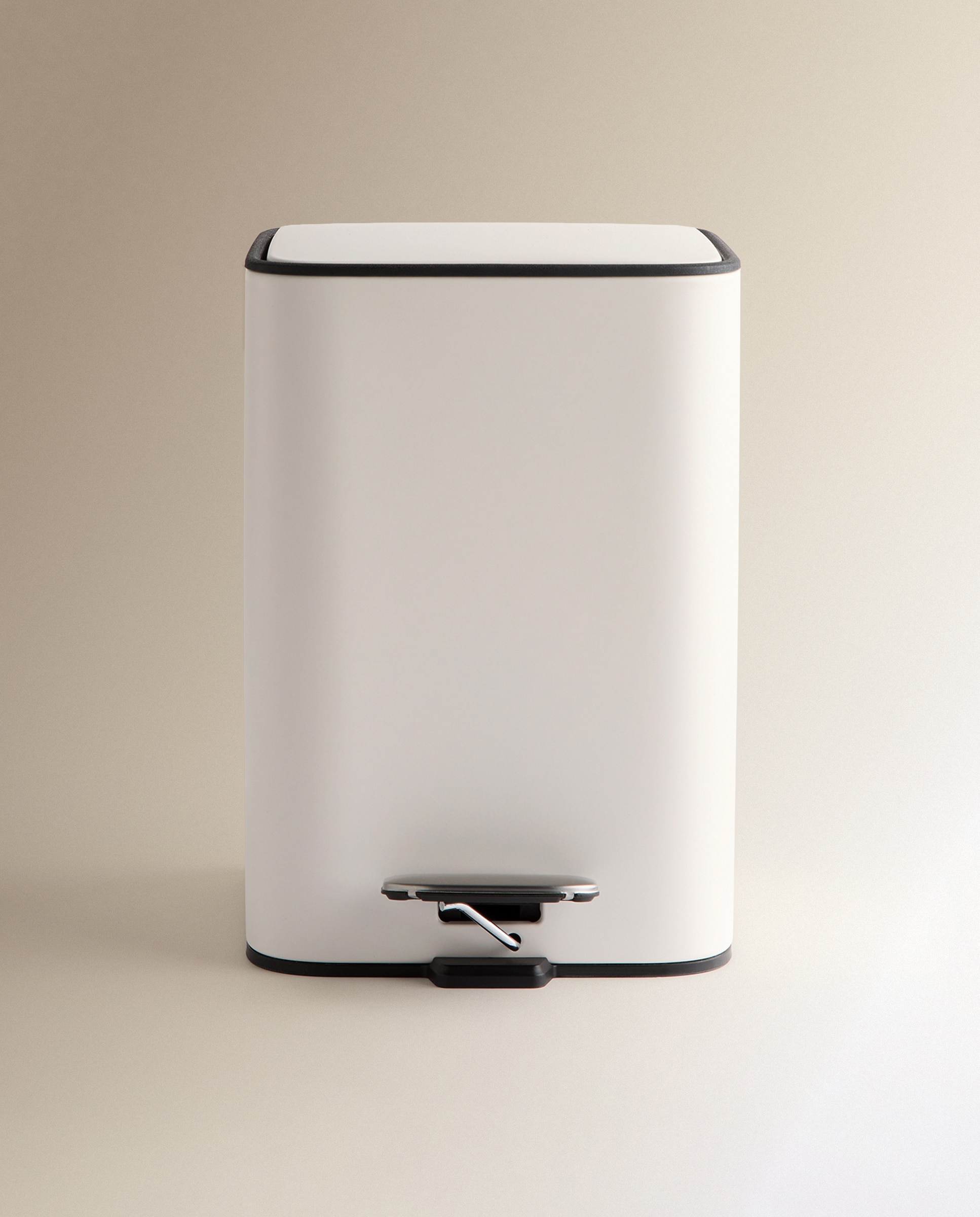 Balde do Lixo de Casa de Banho com Pedal Home Branco-2