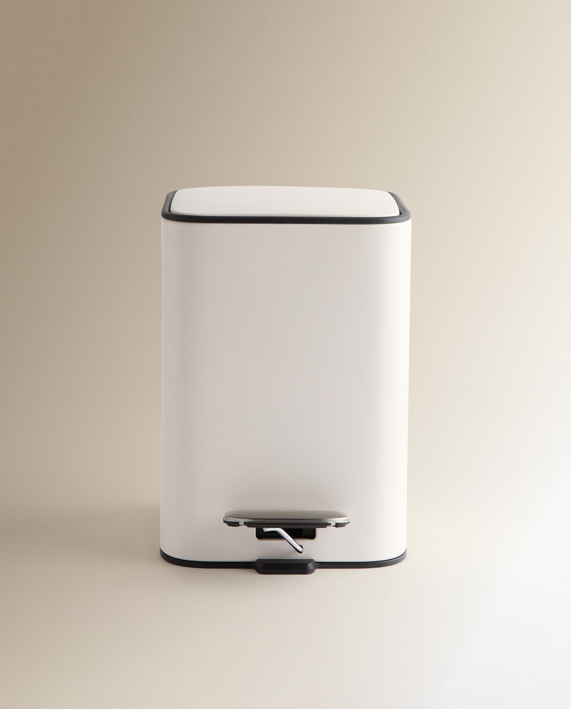 Balde do Lixo de Casa de Banho com Pedal Home Branco-2