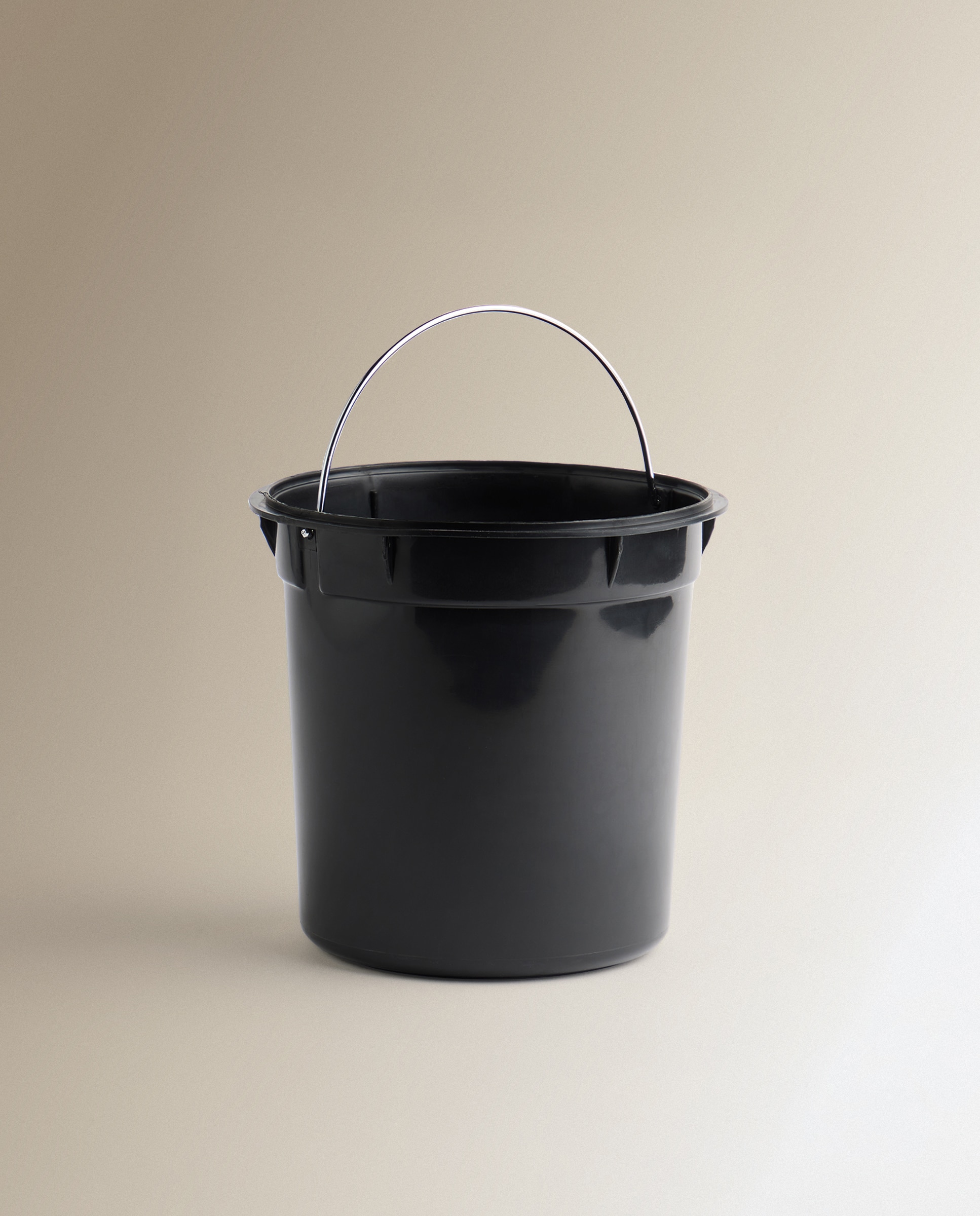 Balde do Lixo de Casa de Banho com Tampa de Bambu Preto-4