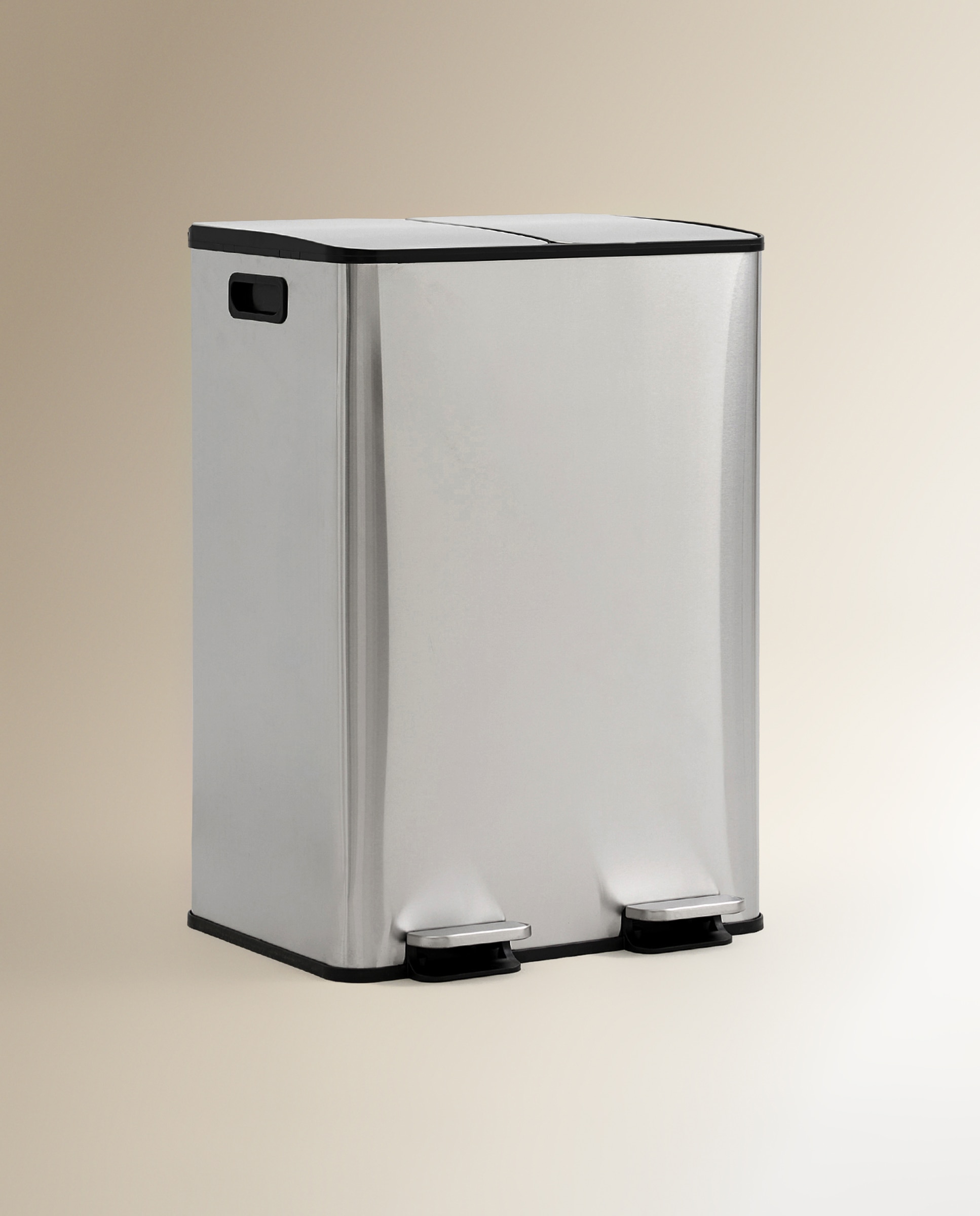 Imagem 0 de Balde do Lixo com Pedal para Reciclar 2 x 30 L