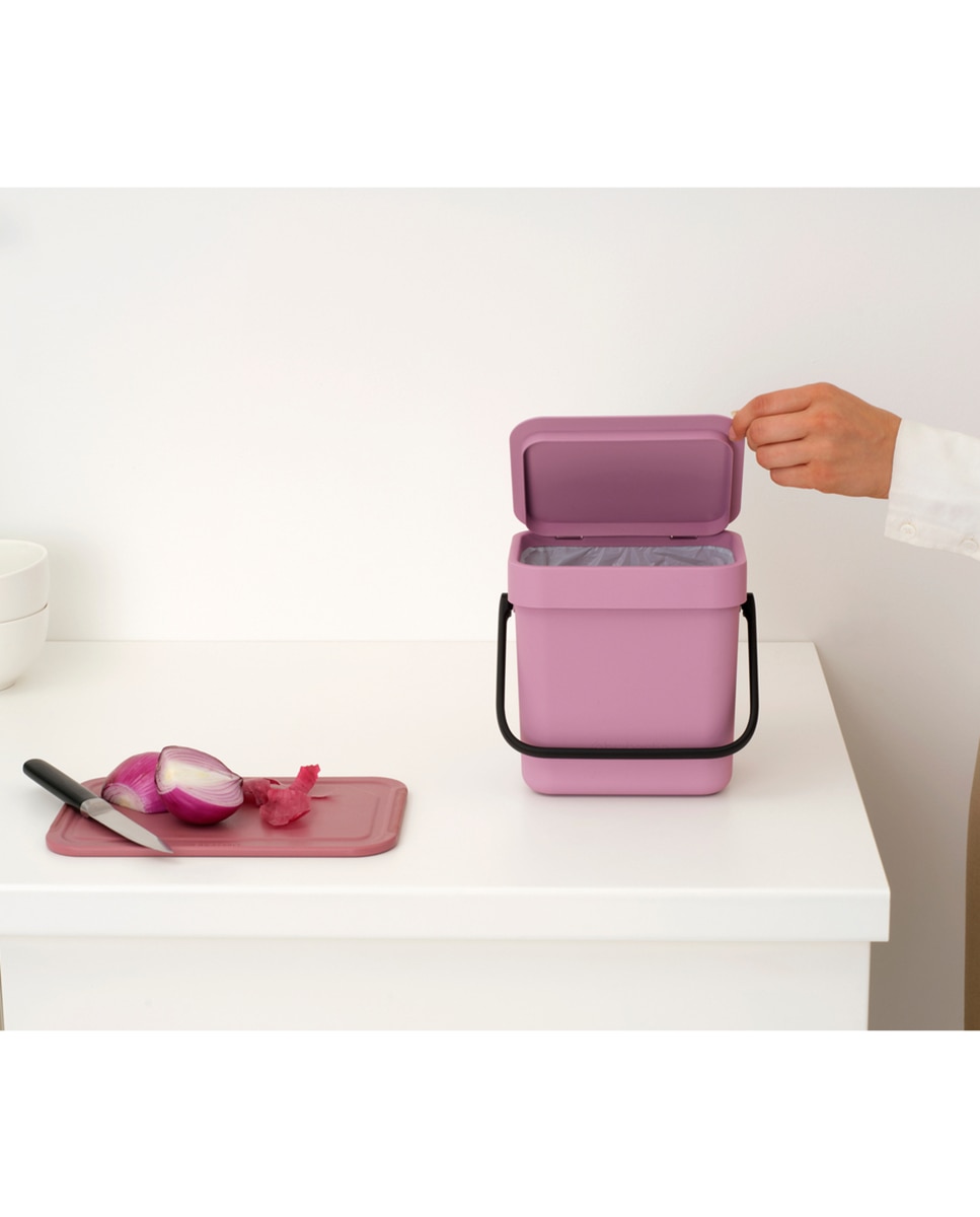 Cubo de basura para reciclar Sort&Go 3L Brabantia - Rosa 3 litros Rosa-5