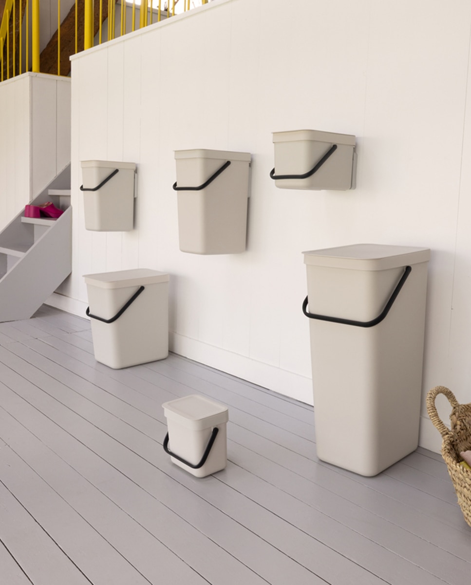 Cubo de basura para reciclar Sort&Go 3L Brabantia - Crudo 3 litros Crudo-5