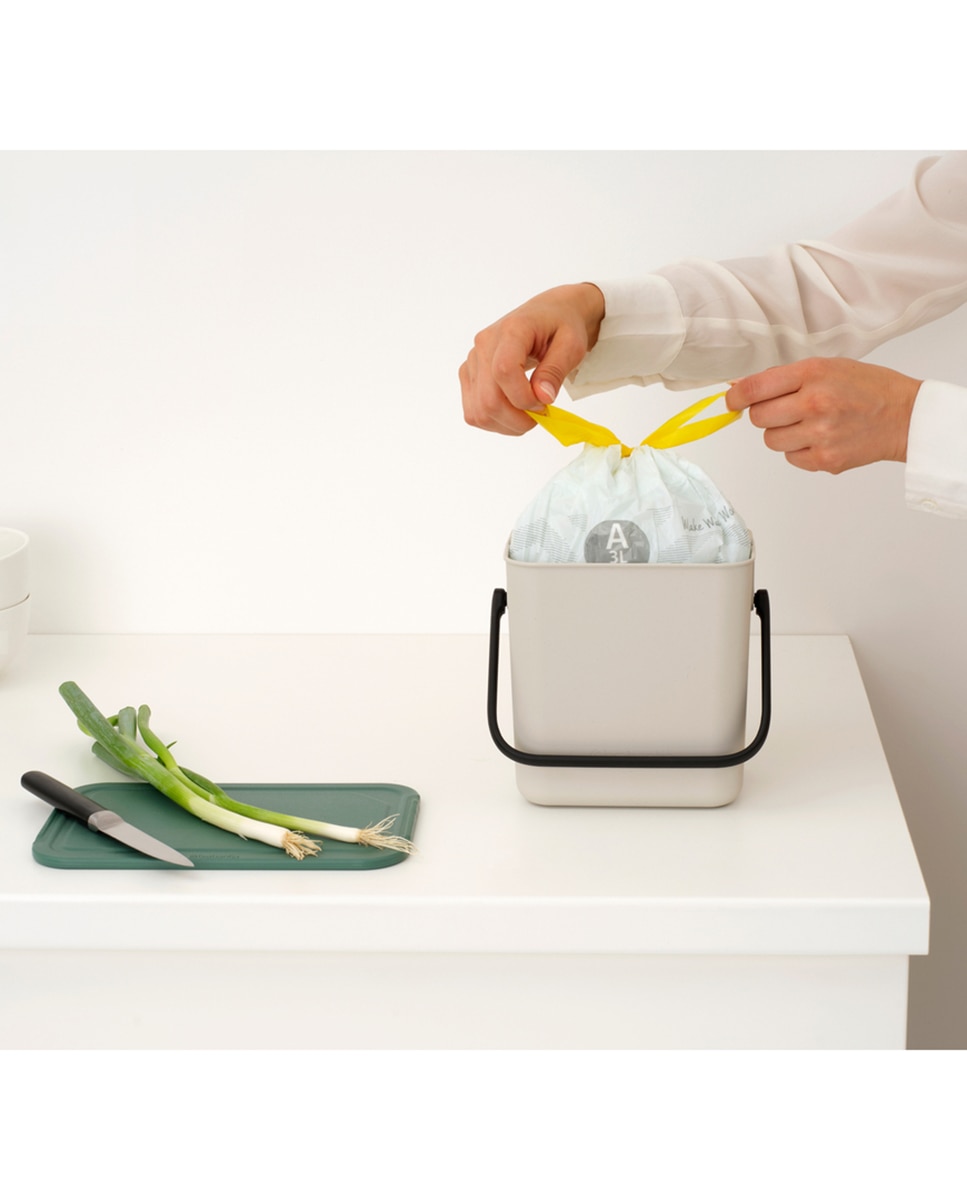 Cubo de basura para reciclar Sort&Go 3L Brabantia - Crudo 3 litros Crudo-6