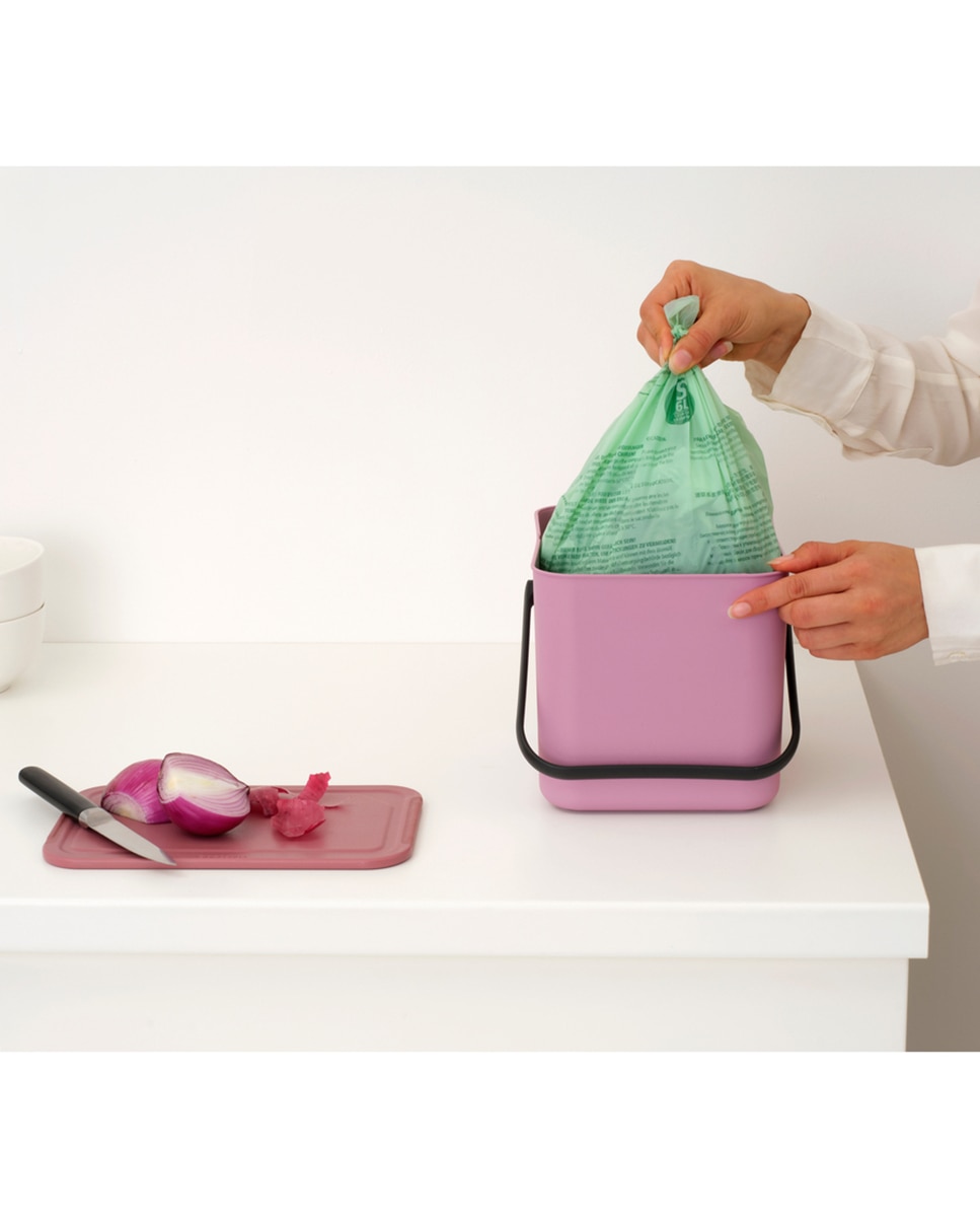 Cubo de basura para reciclar Sort&Go 6L Brabantia - Rosa 6 litros Rosa-7