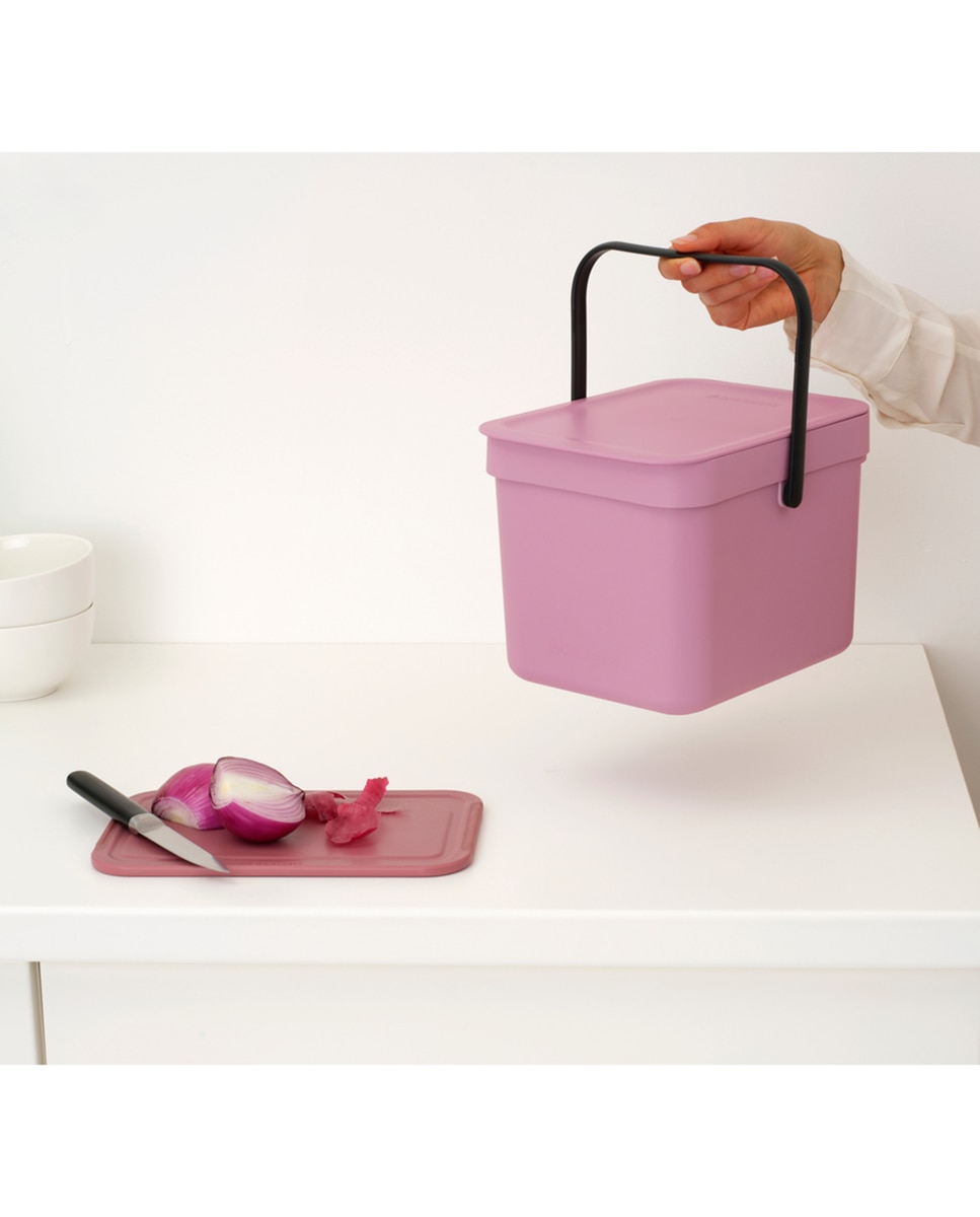 Cubo de basura para reciclar Sort&Go 6L Brabantia - Rosa 6 litros Rosa-8