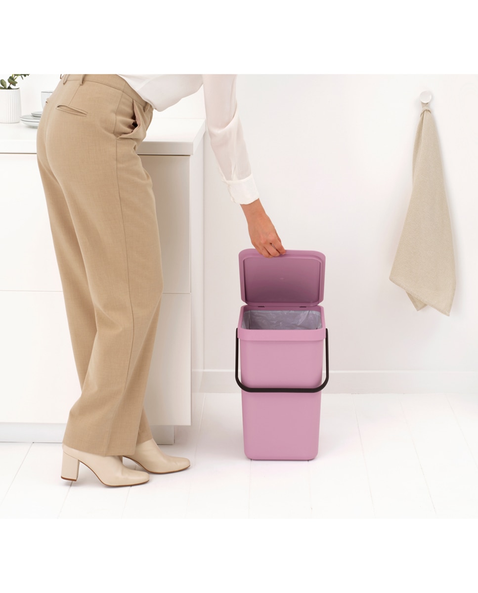 Cubo de basura para reciclar Sort&Go 25L Brabantia - Rosa 25 litros Rosa-5