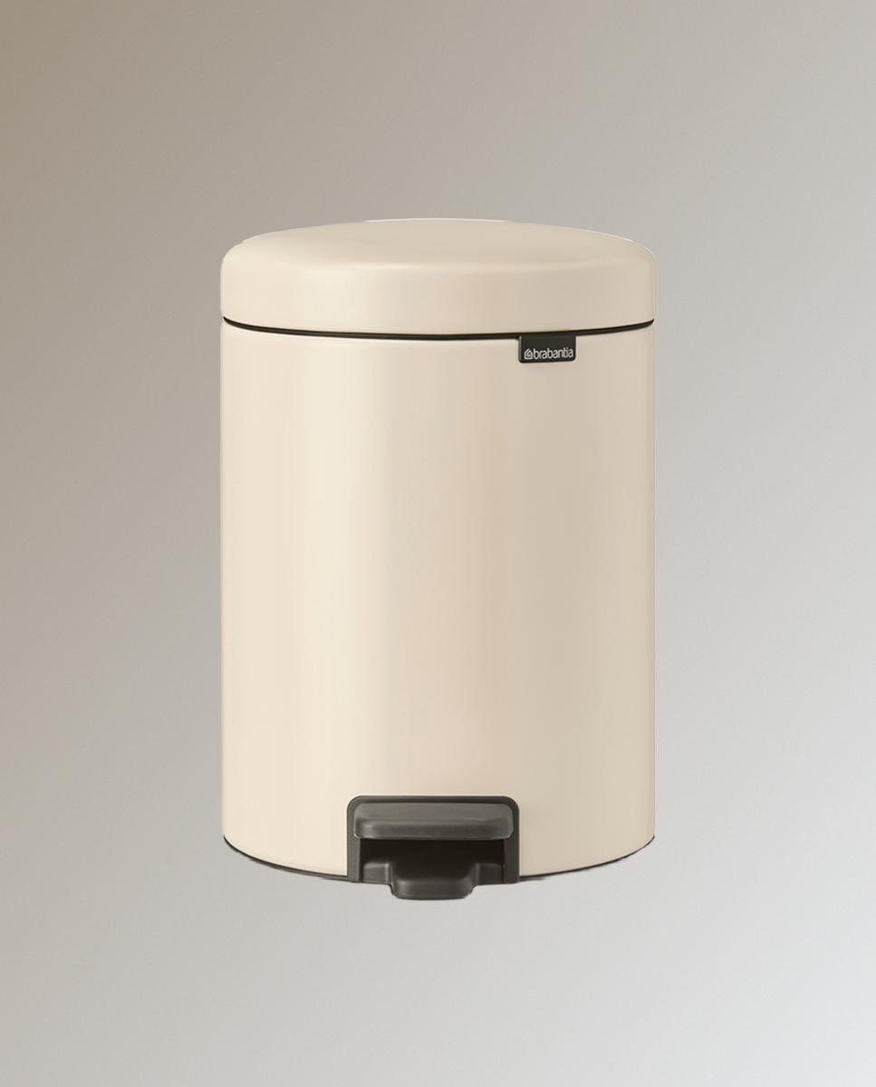 Papelera de baño con pedal NewIcon 5L Brabantia - Beige 5 litros Beige-1