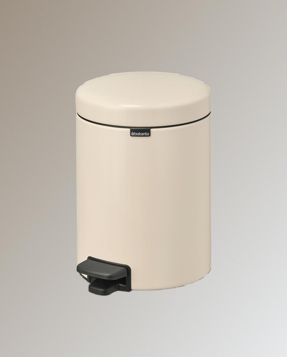 Papelera de baño con pedal NewIcon 5L Brabantia - Beige 5 litros Beige-2