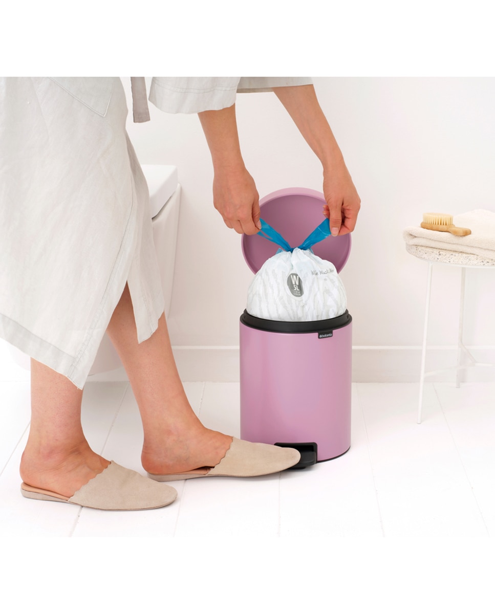 Papelera de baño con pedal NewIcon 5L Brabantia - Rosa 5 litros Rosa-5