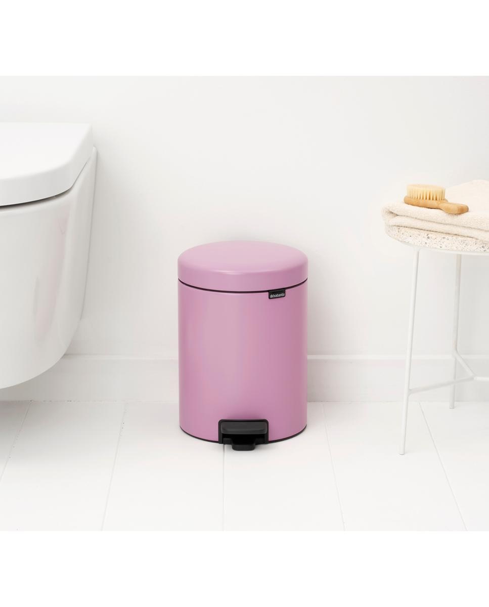 Papelera de baño con pedal NewIcon 5L Brabantia - Rosa 5 litros Rosa-6