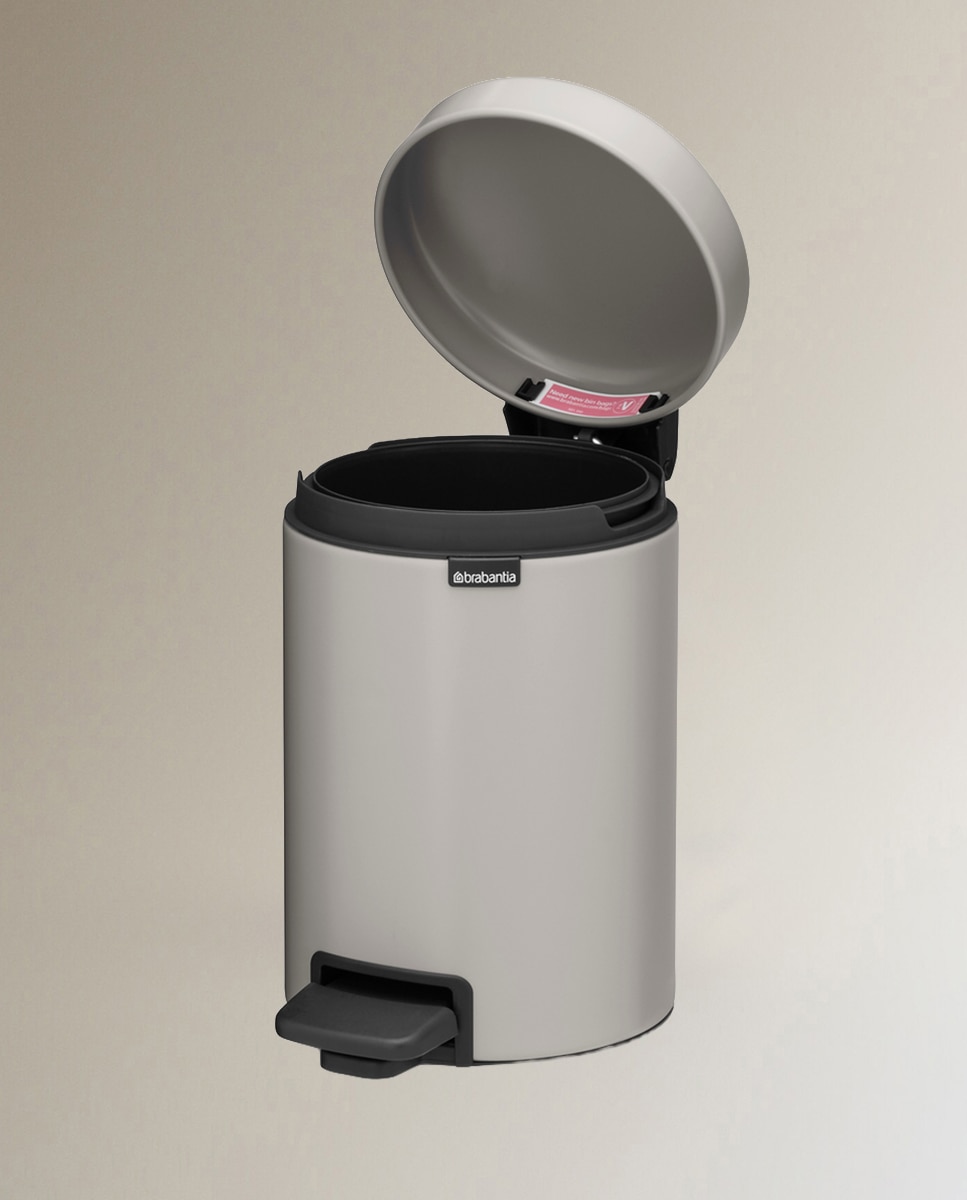 Papelera de baño con pedal NewIcon 3L Brabantia - Gris 3 litros Gris-3